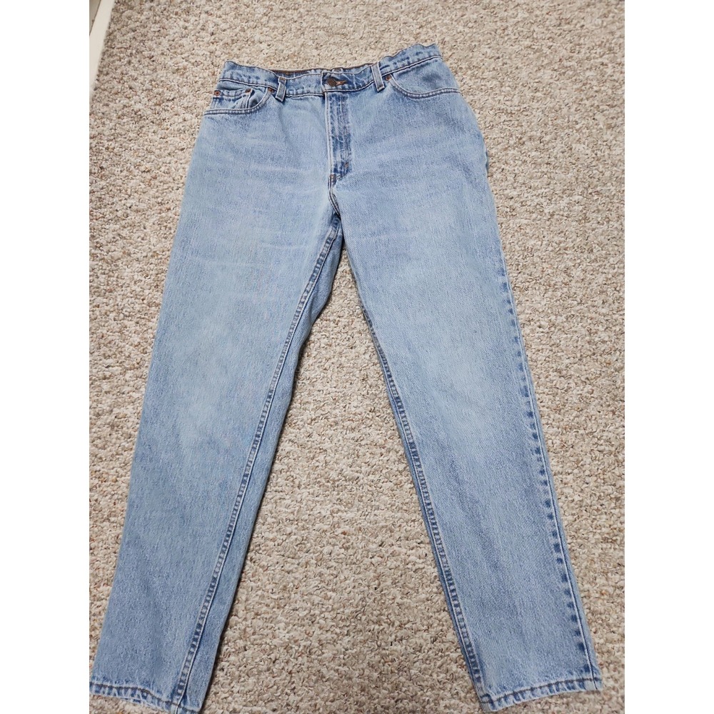 Vintage Levi's 550 Jeans Juniors 13 Relaxed Fit Tapered Leg Made in USA 30x30*